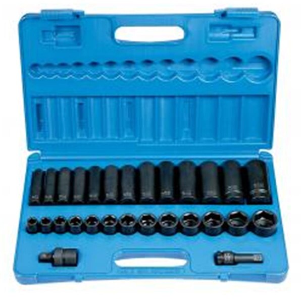 Light House Beauty Plus Socket 0.5 in. Drive Standard & Deep 28 Piece Set LI1821685 - main